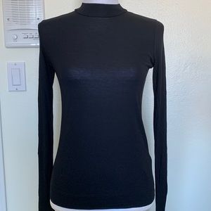 Zara Web Basic Collection Sheer Long Sleeve Top